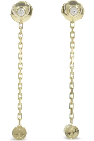 Cartier 2010s 18K yellow gold Love diamond earrings
