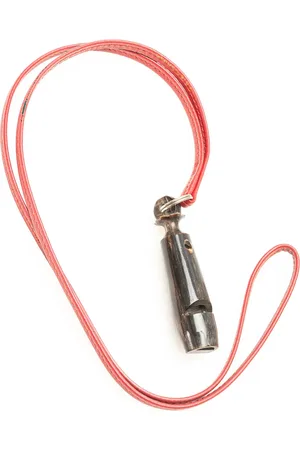 Hermès Collar con dije de silbato en piel y madera 2000-2024