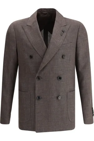 LARDINI Blazer con detalle de broche