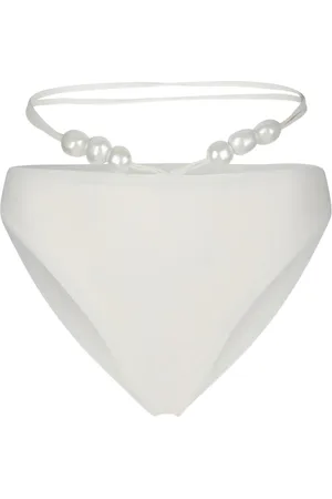 MAGDA BUTRYM Bikini bottom con detalle de perlas