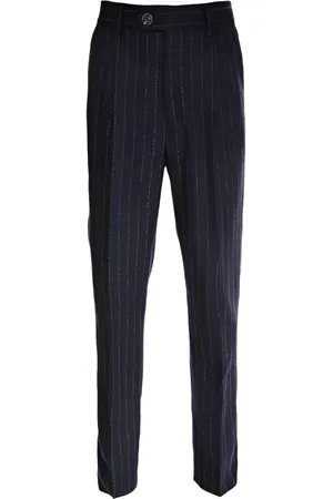 Brunello Cucinelli Pantalones con motivo de rayas diplomáticas