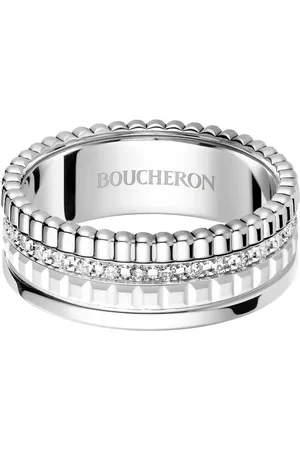 Boucheron Anillo Quatre Double White Edition en oro blanco 18kt con diamantes