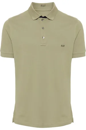 FAY Playera tipo polo de piqué con logo bordado