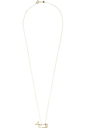 Aliita Collar Tiburón en oro amarillo de 9kt con zafiro