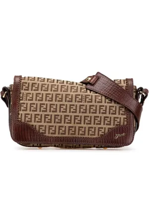 Fendi Bolsa de hombro Zucchino Canvas 2000-2010