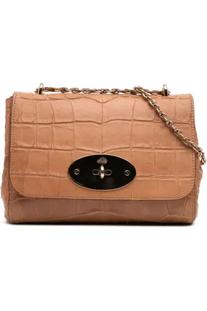 MULBERRY 2010-2015 Small Croc Embossed Calfskin Lily crossbody bag