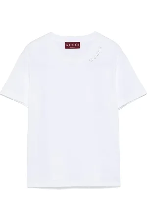 Gucci Playera con logo de cristales