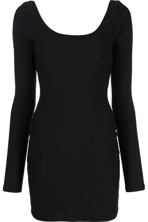 Alexander Wang Vestido tejido con cuello redondo
