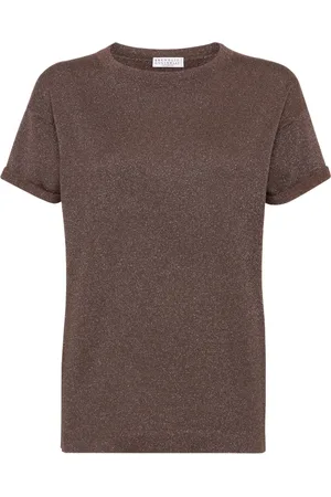 Brunello Cucinelli Playera con cuello redondo