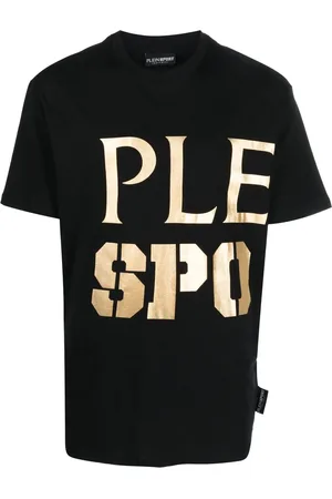 Philipp Plein Playera manga corta con logo estampado