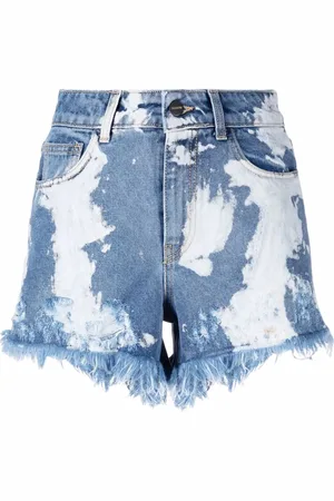 BARROW Shorts de mezclilla con flecos