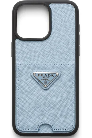 Prada Funda para iPhone 15 Pro Max con logo triangular
