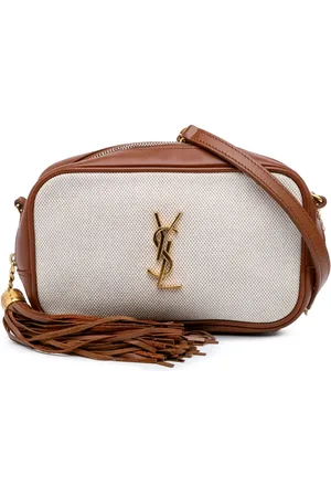 Saint Laurent Bolsa crossbody Lou Camera Bag mini de lona con monograma 2019