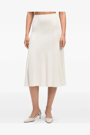 Calvin Klein Falda midi con diseño acampanado