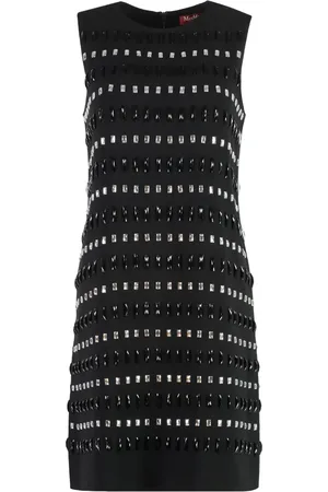 Max Mara Vestido corto con detalles de cristal