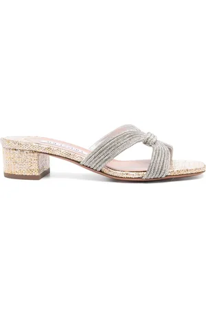 Aquazzura Sandalias Crystal Muse con tacón 35mm