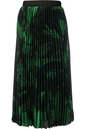 OFF-WHITE Brushstroke pliss� skirt