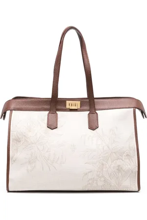 ELEVENTY Tote con estampado floral