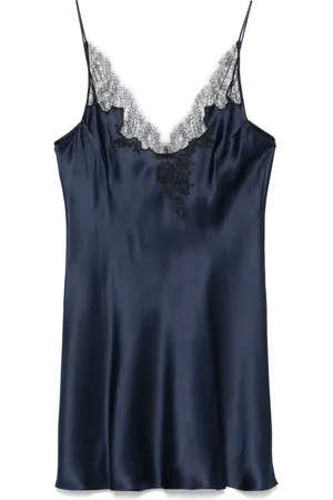 CARINE GILSON Slip dress de satén de seda