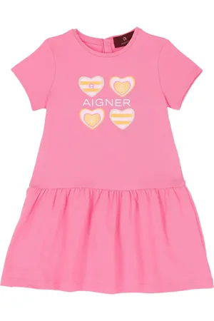 Aigner Vestido acampanado con corazones estampados