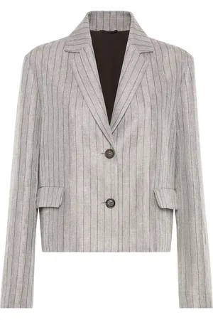 Brunello Cucinelli Blazer con motivo de rayas