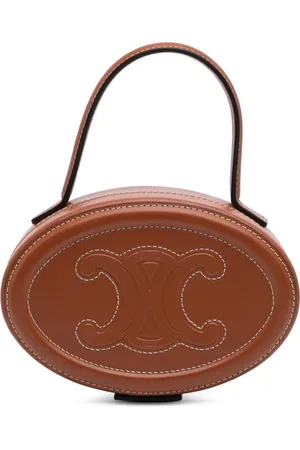 Céline Bolso de mano Triomphe Oval de piel de becerro 2022