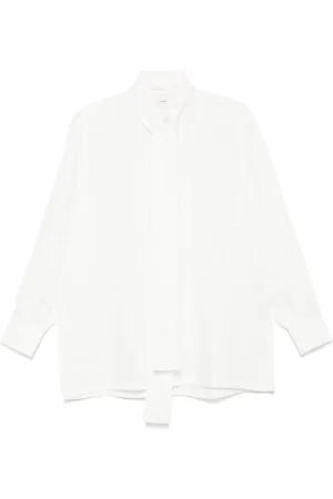 SETCHU Camisa con cuello de mascada