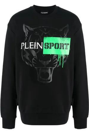Philipp Plein Sudadera con motivo de tigre y manga larga