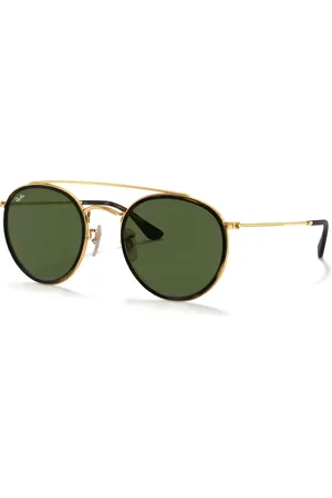 Ray-Ban Lentes de sol con armazón redonda y doble puente
