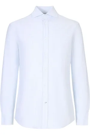 Brunello Cucinelli Camisa con rayas estampadas