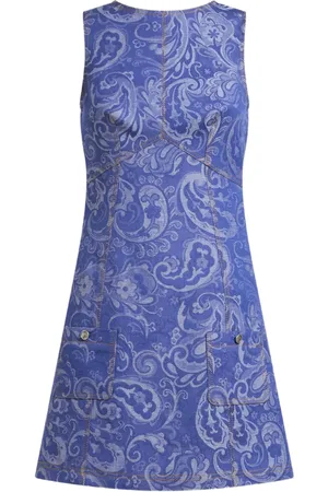 Etro Bata con cinturón y motivo en jacquard