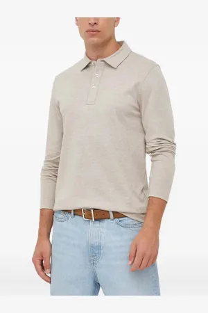 Michael Kors Long-sleeve cotton polo shirt