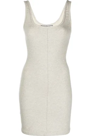 Alexander Wang Vestido corto ajustado con cuello U