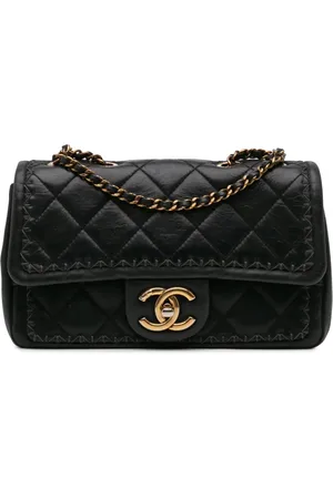 CHANEL Bolsa crossbody capitonada de piel de cordero Whipstitch Single Flap 2015-2016