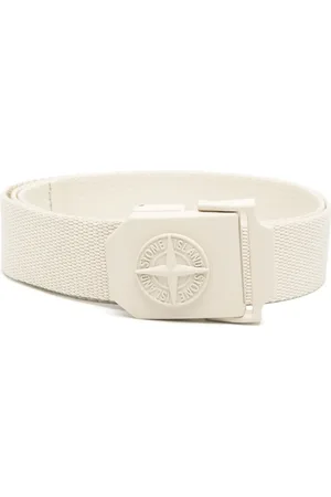Stone Island Cinturón entretejido con motivo Compass