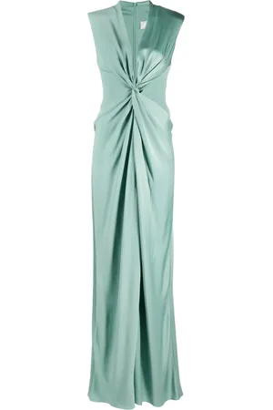 Max Mara Vestido largo con efecto satinado