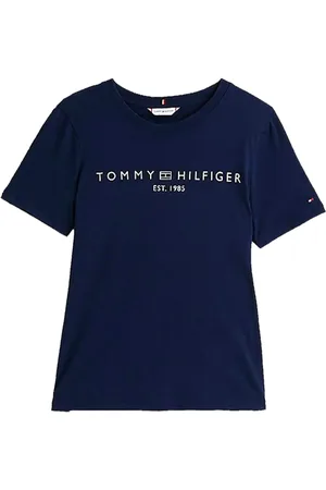 Tommy Hilfiger Playera con cuello redondo y logo