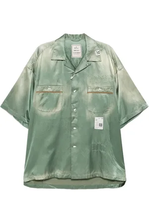 Maison Mihara Yasuhiro Camisa bowling con bordado