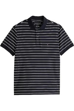 Tommy Hilfiger Playera tipo polo con rayas estampadas