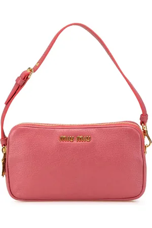 Miu Miu Bolsa de mano Double Zip Pochette de piel 2000-2010