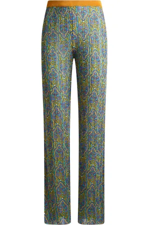 Etro Pantalones con motivo tejido