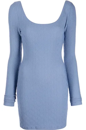 Alexander Wang Vestido tejido con logo bordado