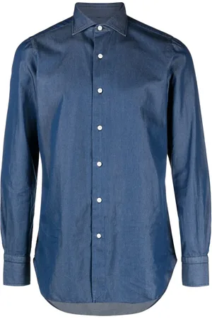 Finamore Camisa de mezclilla manga larga