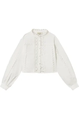Twin-Set Blusa con detalle de malla