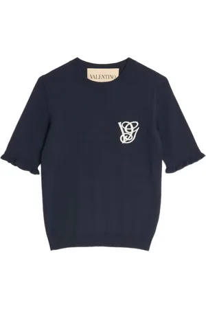 VALENTINO GARAVANI Top bordado de lana