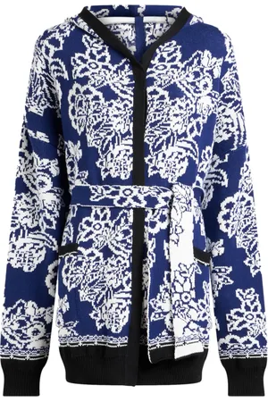 Etro Abrigo con motivo floral en jacquard