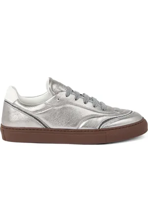 Brunello Cucinelli Tenis con efecto lamé