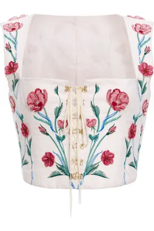Agua by Agua Bendita Corset con estampado floral