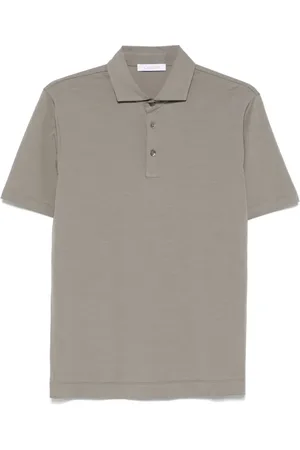Cruciani Playera tipo polo de tejido jersey