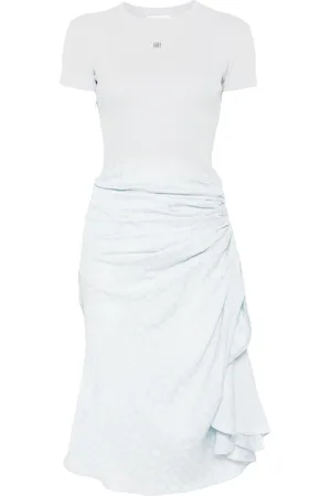 Givenchy Vestido midi con diseño drapeado